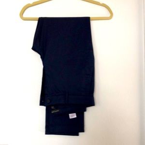 Men’s navy blue slim fit dress pants